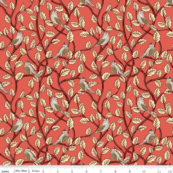 Riley Blake Tangled Garden C18022 Sunset Birds By The Yard