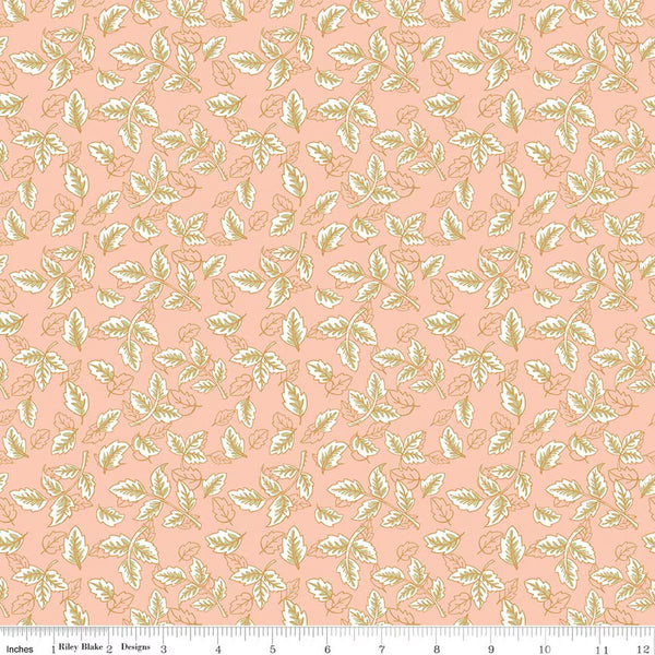 Riley Blake Tangled Garden C18024 Blush Leaves By The Yard