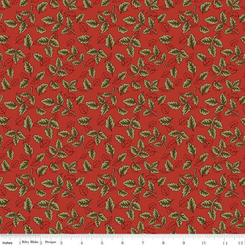 Riley Blake Tangled Garden C18024 Red Leaves By The Yard