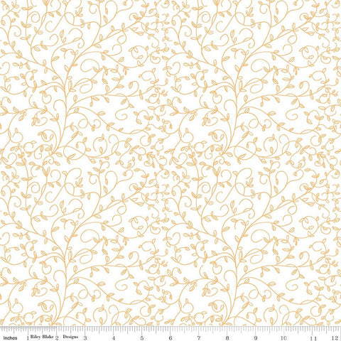 Riley Blake Tangled Garden C18025 Cream Vines By The Yard