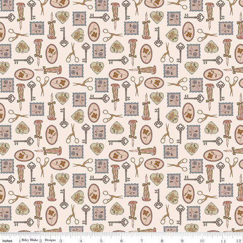 Riley Blake Charmed & Treasured C18161 Latte Charmed By The Yard