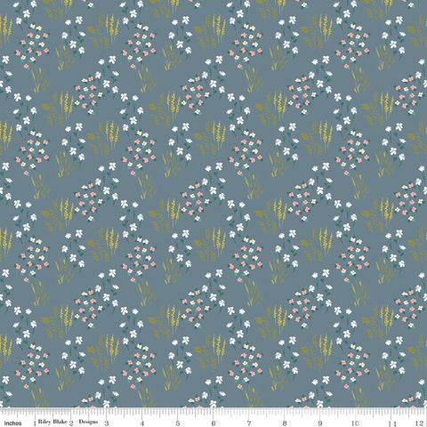 Riley Blake Petals & Hazel C18221 Blue Meadow By The Yard