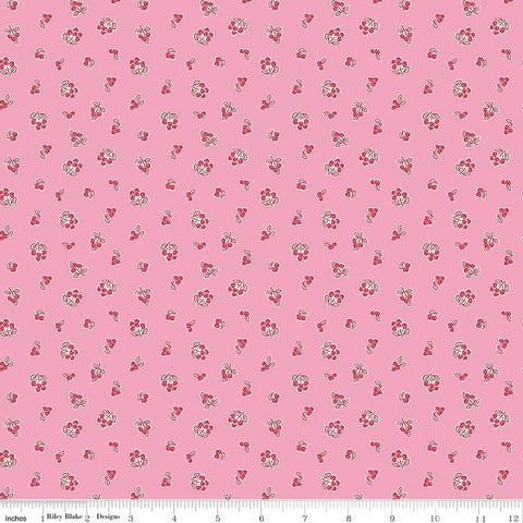 Riley Blake Traditional 30's C18244 Pink Berries By The Yard