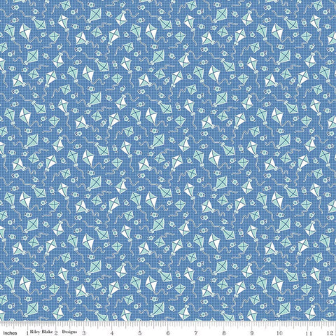 Riley Blake Traditional 30's C18245 Blue Kites By The Yard