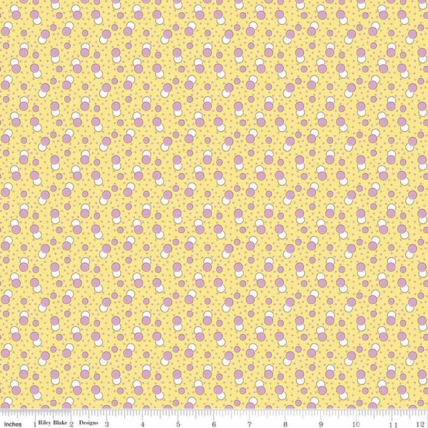 Riley Blake Traditional 30's C18247 Yellow Dots By The Yard