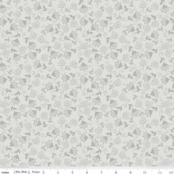 Riley Blake Where The Wildflowers Are C18253 Silver Whimsy By The Yard