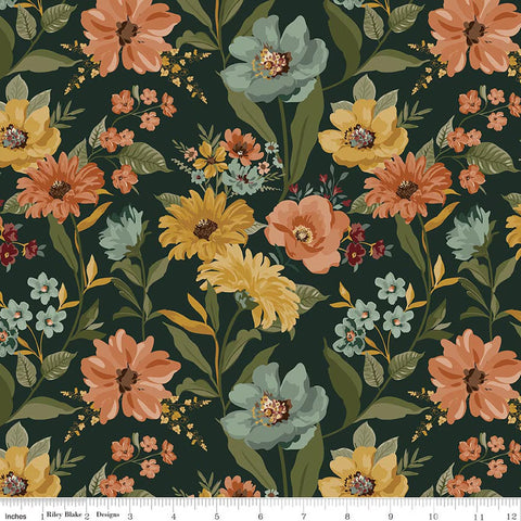 Riley Blake Worth Repeating C18260 Dark Green Main By The Yard