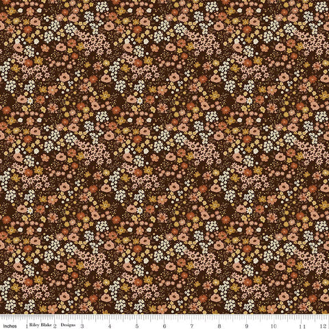 Riley Blake Worth Repeating C18262 Coffee Flower Garden By The Yard