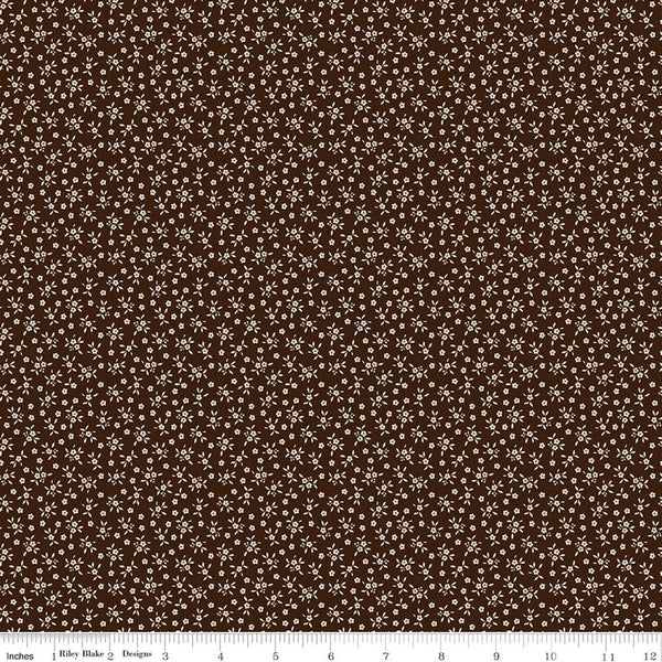Riley Blake Worth Repeating C18266 Coffee Ditsy By The Yard