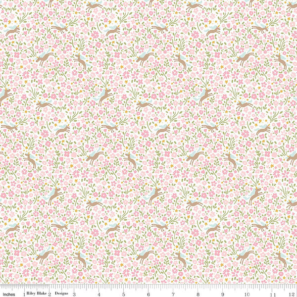 Riley Blake Little Posies C18325 Pink Unicorns By The Yard