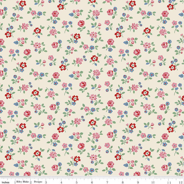 Riley Blake CK Signature Collection C18373 Cream Arlington Ditsy By The Yard