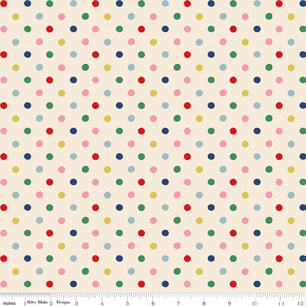 Riley Blake CK Signature Collection C18374 Multi Button Spot By The Yard