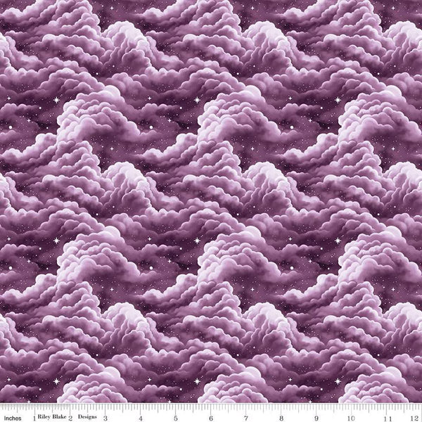 Riley Blake Celtic Cats CD16581 Lilac Clouds By The Yard
