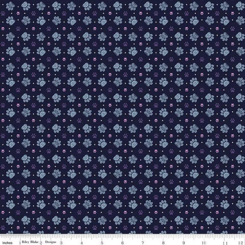 Riley Blake Celtic Cats CD16586 Nighttime Paws By The Yard