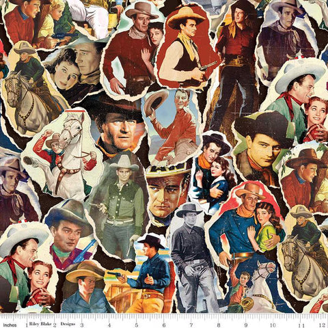 Riley Blake John Wayne American West CD16627 Multi Poster Print By The Yard