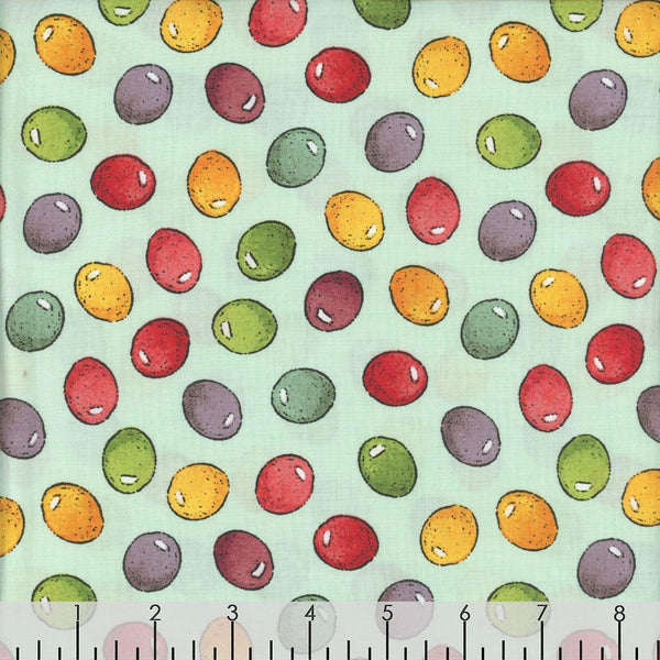 Riley Blake Egg Hunt C17147 Aqua Jelly Beans By The Yard