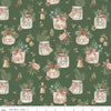 Riley Blake Holiday Spirit CD17460 Green Main By The Yard