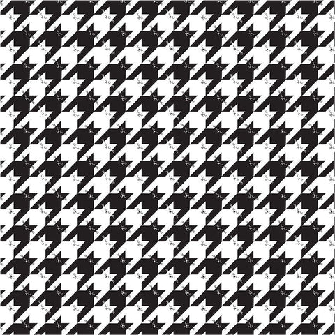 Timeless Treasures - Smitten Kitten CD2573 Black Kitty Houndstooth By The Yard