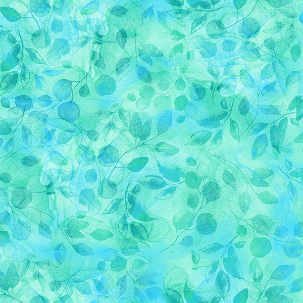 Timeless Treasures - Bellagio CD3586 Green Leaves By The Yard