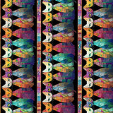 Timeless Treasures - Sophisticat CD4005 Black Quilt Cats 11" Stripes By The Yard