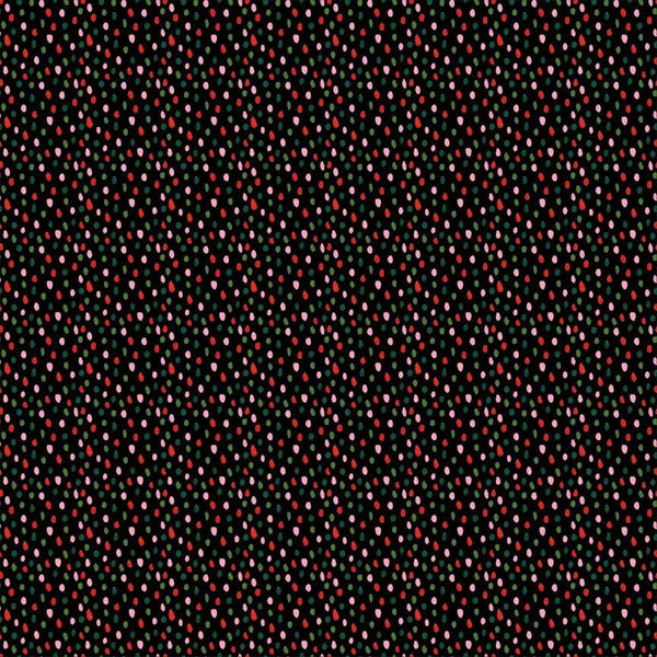 Timeless Treasures Here Comes Santa Claws CD4157 Multi Paintbrush Dots By The Yard