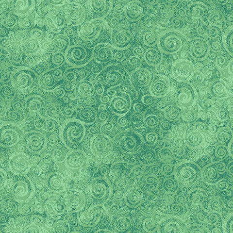 Timeless Treasures Poppy Serenade CD4170 Green Soft Swirl Texture By The Yard