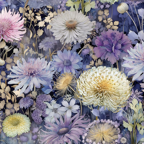 Timeless Treasures Mystic Meadow CD4211 Bloom Blooming Wild Floral By The Yard