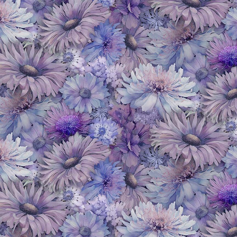 Timeless Treasures Mystic Meadow CD4214 Thistle Packed Daisies By The Yard