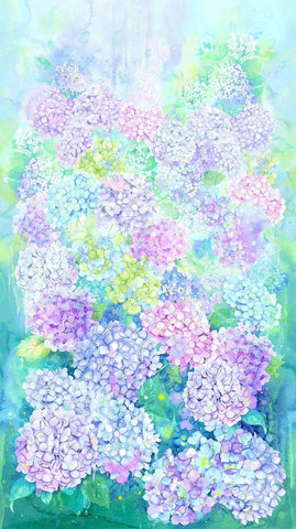 Timeless Treasures Hydrangea Dream CD4240 Multi 24" PANEL By The PANEL (Not Strictly By The Yard)