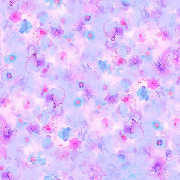 Timeless Treasures On The Brightside CD4274 Dream Watercolor Floral Dream By The Yard