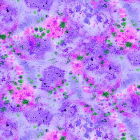 Timeless Treasures On The Brightside CD4280 Purple Watercolor Splatter Texture By The Yard