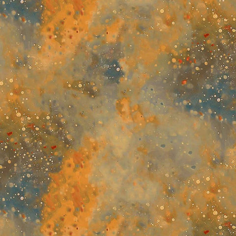 Timeless Treasures Lumiere CD4360 Gold Dotty Kiln Texture By The Yard