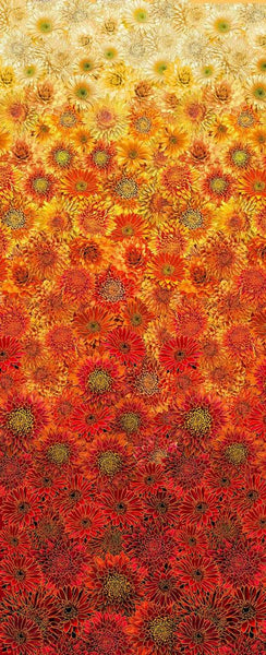 Timeless Treasures Give Thanks CM2102 Autumn Ombre Metallic Mums By The Yard