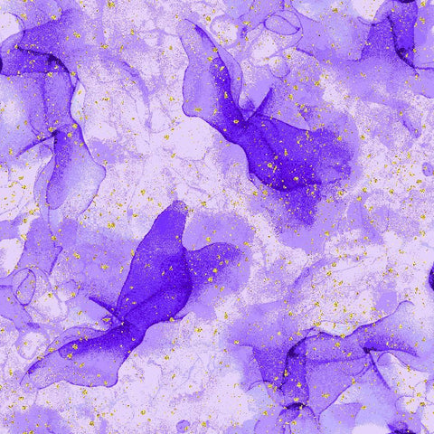 Timeless Treasures Evening Glow CM4108 Purple Water Paint Texture By The Yard