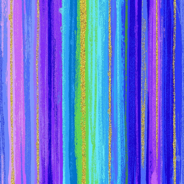 Timeless Treasures Evening Glow CM4111 Multi Metallic Stripes By The Yard