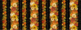 Timeless Treasures Give Thanks CM4131 Black Harvest Stripes Metallic By The Yard