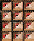 Andover Pre-Cut 12 Block Log Cabin Quilt Kit - Carolina -
