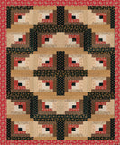 Andover Pre-Cut 12 Block Log Cabin Quilt Kit - Carolina -