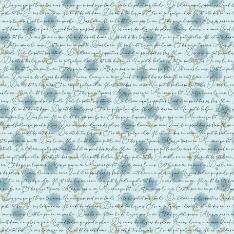 Poppie Cotton Stolen Moments SM25308 Chanter Bleu By The Yard