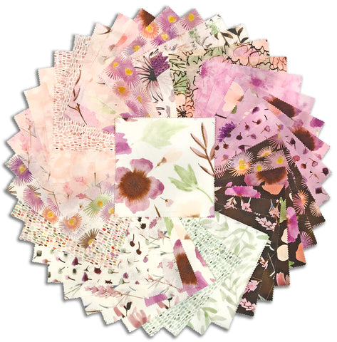 Moda Pre-Cut 42 Piece 5" Charm Squares - Blooming Lovely