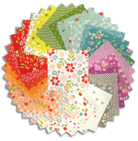 Moda - Pre-Cut 42 Piece 5" Charm Squares - Laguna Sunrise