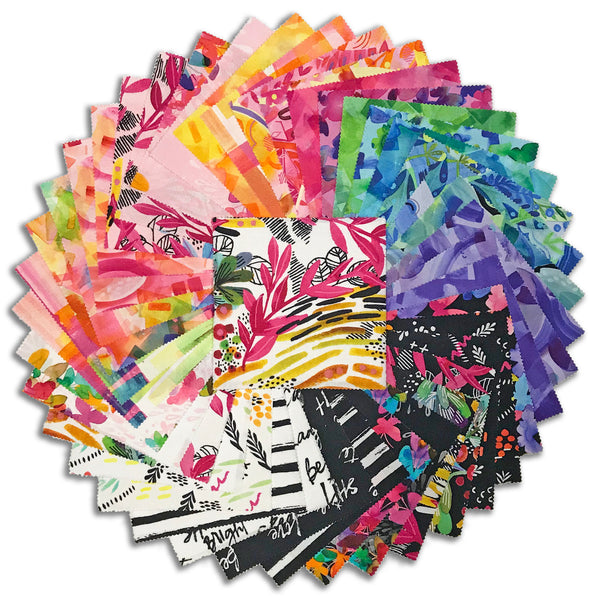 Moda Pre-Cut 42 Piece 5" Charm Squares - Playgrounds