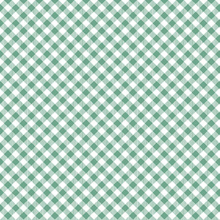 Henry Glass & Co. Chelsea's Checks 9700 66 Green/White 1/8" Check By The Yard