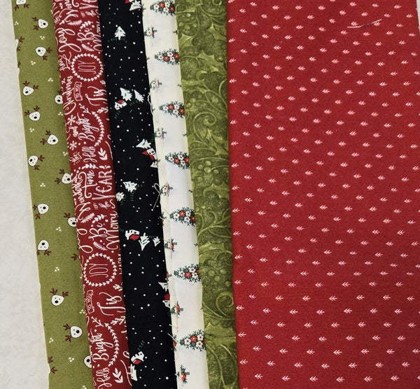 Matt's Mystery Bundles -  5.046 yards - Christmas Joy - Remnants