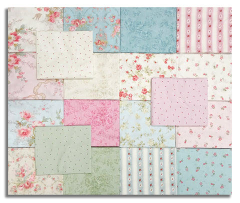 Clothworks Digital Pre-Cut 19 Piece Fat Quarter Bundle - FQ0520 - Charlotte