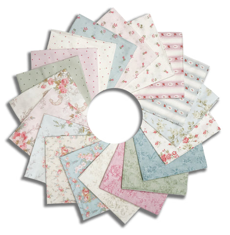 Clothworks Digital Pre-Cut 19 Piece Fat Quarter Bundle - FQ0520 - Charlotte