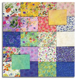Clothworks Digital Pre-Cut 22 Piece Fat Quarter Bundle - FQ0544 - Fleur De Rose