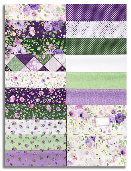Clothworks Pre-Cut 42 Piece 10" Layer Cake Squares - TSQ0569 - Chateau En Fleur