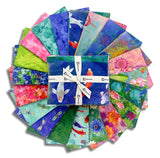 Clothworks Digital Pre-Cut 20 Piece Fat Quarter Bundle - FQ0524 - Lily Pond