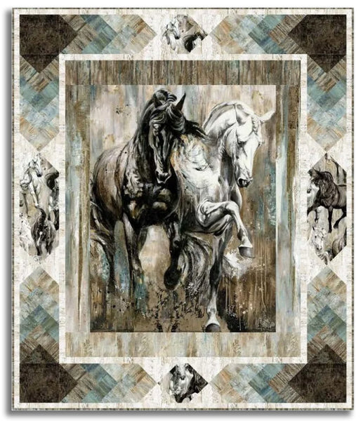 Northcott - Shadow & Light DQ3675 Cornered Digital Shop Sample 55" x 65"